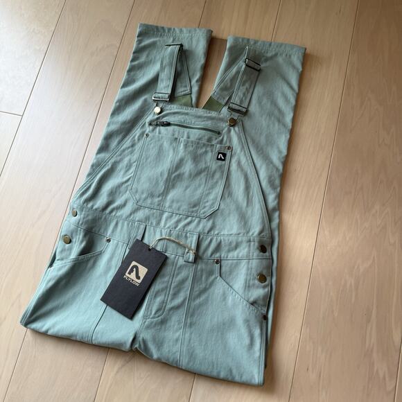 Flylow Trailworks Bib Women's XS Sage Green Outdoors Hunting - Picture 10 of 10